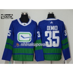 Vancouver Canucks Dresy Thatcher Demko 35 Alternate Adidas 2019-2020 Modrý Authentic - Dětské